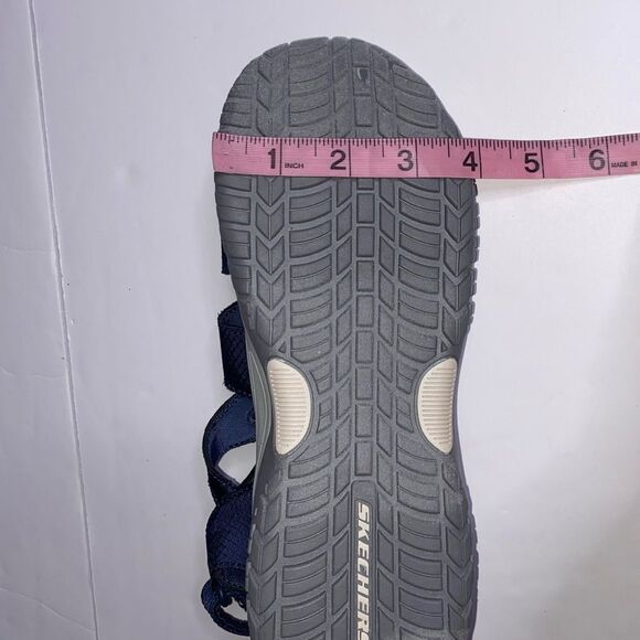 Skechers Luxe Women’s Navy Foam Sandals 11 Length - Picture 14 of 14